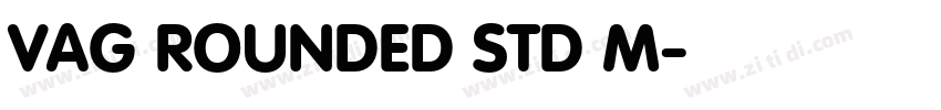 VAG ROUNDED STD M字体转换